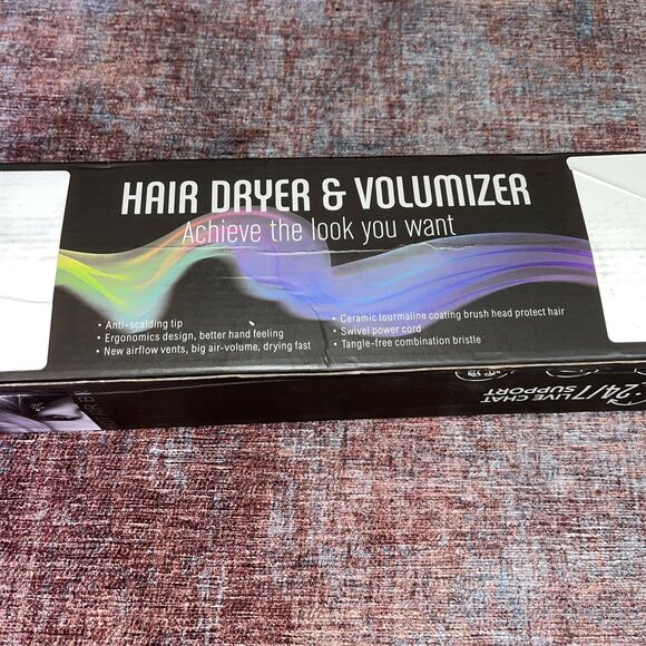 Hair Dryer Brush,  Blow Dryer Brush with Anion,4 in 1 One-Step Hair (Round head) - Picture 10 of 12